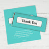 Thank You Personalized Chocolate Bar Wrappers Classic Crisscross