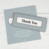 Thank You Personalized Chocolate Bar Wrappers Classic Crisscross