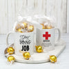 Personalized Doing A Great Job 11oz Mug with Lindt Truffles