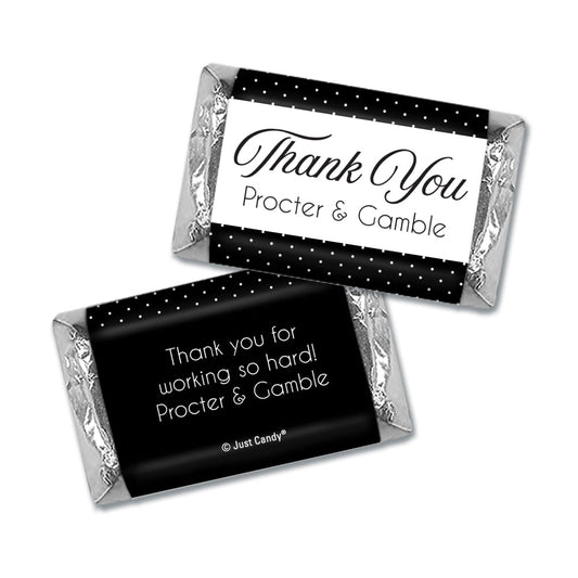 Personalized Thank You Pin Dots Hershey's Miniatures