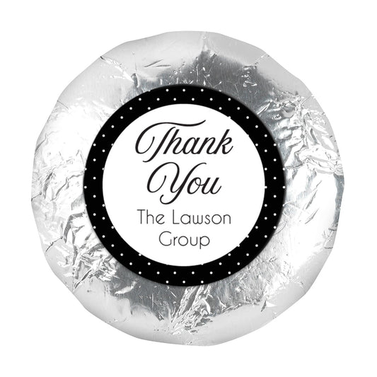 Business Promotional 1.25" Sticker (48 Stickers) Dotted Thank You