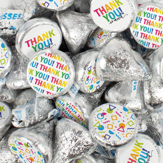 Thank You Stickered Hershey's Kisses - 90 Kisses