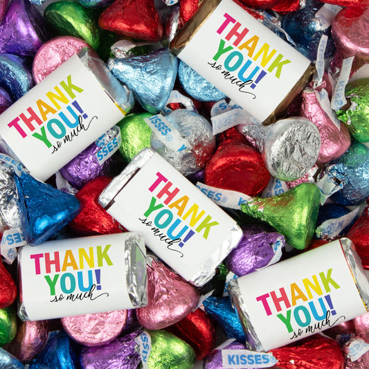 Thank You Candy Hershey's Miniatures and Kisses