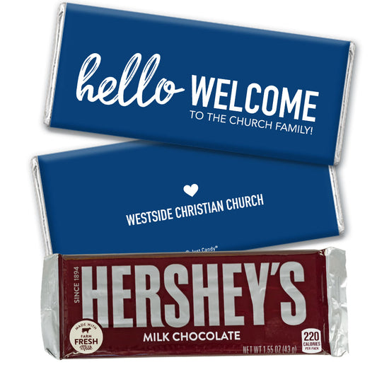 Personalized Hello & Welcome Hershey's Milk Chocolate Bar