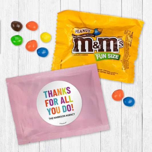 Personalized Business Thanks For All You Do Peanut M&Ms