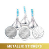 Personalized Metallic Thank You Swirls Hershey's Kisses