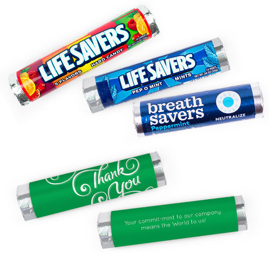 Personalized Thank You Scroll Lifesavers Rolls (20 Rolls)