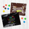 Personalized Business Thanks Languages Milk Chocolate M&Ms