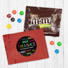 Personalized Business Thanks Languages Milk Chocolate M&Ms