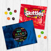 Personalized Business Thanks Languages Skittles