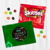 Personalized Business Thanks Languages Skittles