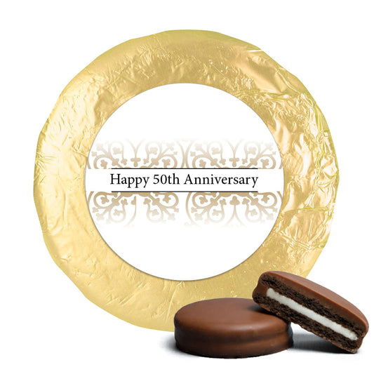 Anniversary Chocolate Covered Oreos Golden 50th