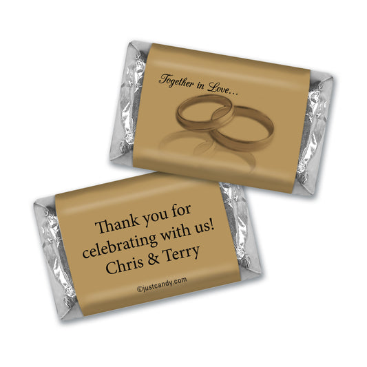 Anniversary Personalized Hershey's Miniatures 50th Rings