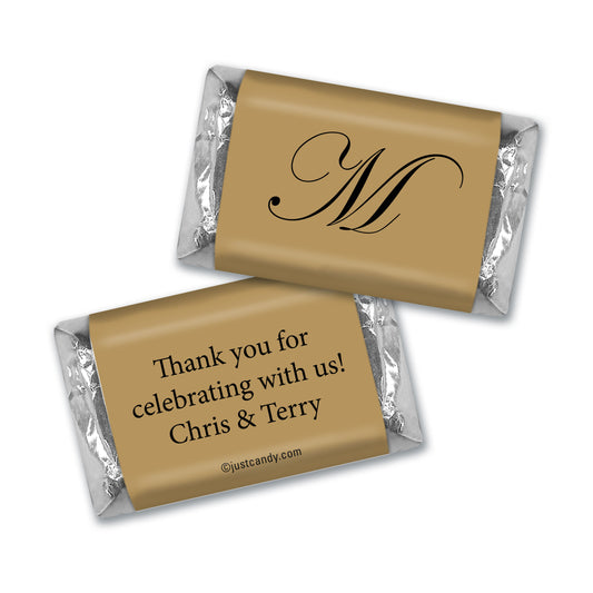 Chocolate Candy Bar & Wrapper Formal 50th Anniversary Party Favors