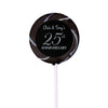 Anniversary Party Favors Personalized Small Swirly Pop 25th Anniversary Favor (24 Pack)