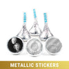 Personalized Metallic Anniversary Now & Then Hershey's Kisses