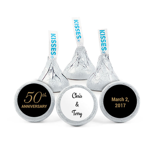 Personalized 50th Anniversary Hershey's Kisses