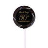 Anniversary Party Favors Personalized Small Swirly Pop 50th Anniversary Favor (24 Pack)