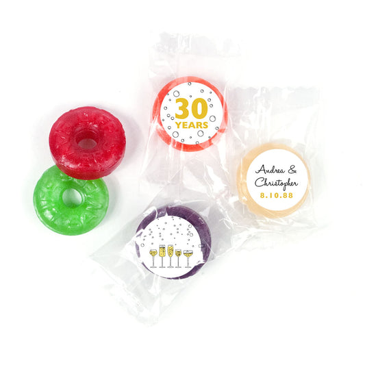 Personalized Anniversary Cheers to Love Life Savers Mints