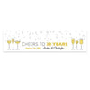 Personalized Cheers To Love Anniversary 5 Ft. Banner