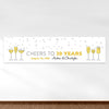 Personalized Cheers To Love Anniversary 5 Ft. Banner