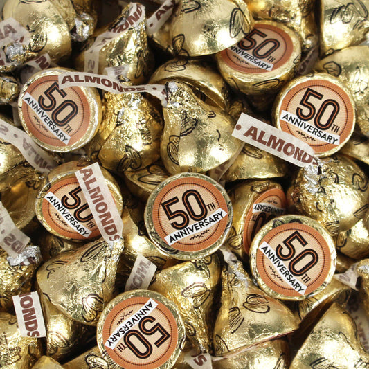 Assembled 50th Anniversary Hershey's Kisses Candy 90ct