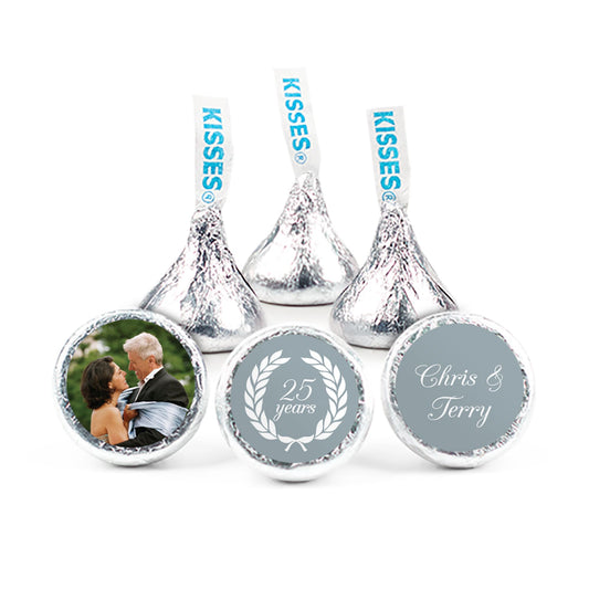 Personalized Anniversary Gilded Fleur de Lis Hershey's Kisses