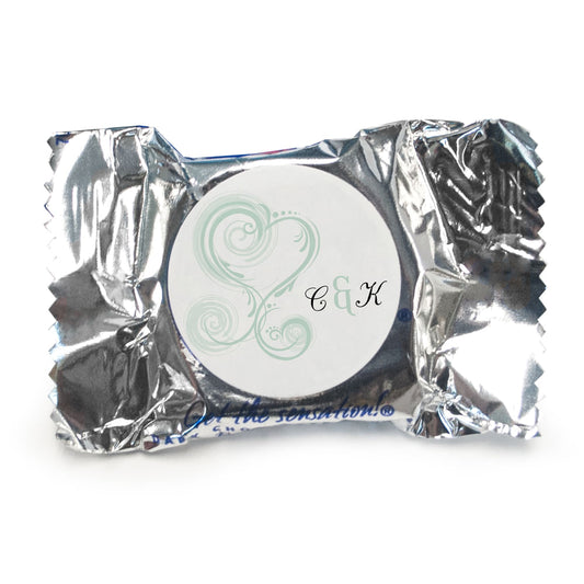 Personalized Wedding Reception Favors Peppermint Patties - pack of 70