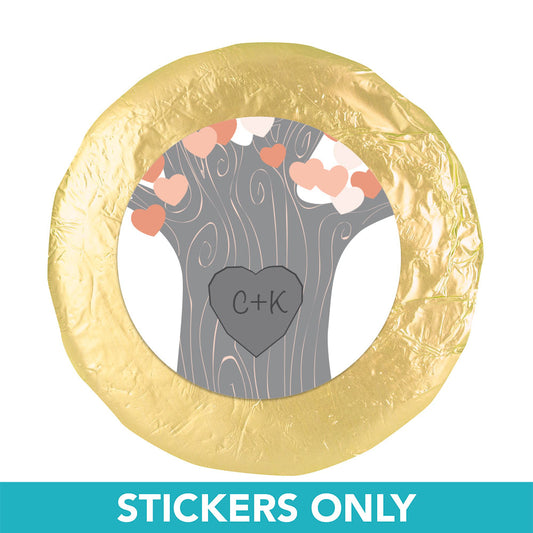 Wedding Tree of Love 1.25" Sticker (48 Stickers)