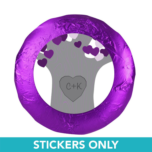 Wedding Tree of Love 1.25" Sticker (48 Stickers)