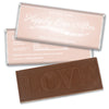 Wedding Favor Personalized Embossed Chocolate Bar "Happily Ever After"