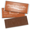 Wedding Favor Personalized Embossed Chocolate Bar "Happily Ever After"