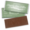 Wedding Favor Personalized Embossed Chocolate Bar "Happily Ever After"