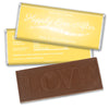 Wedding Favor Personalized Embossed Chocolate Bar "Happily Ever After"