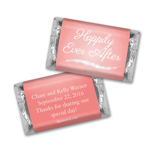 Wedding Favor Personalized Hershey's Miniatures "Happily Ever After"