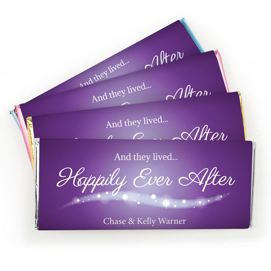 Wedding Favor Personalized Hershey's Milk Chocolate Bar "Happily Ever After"