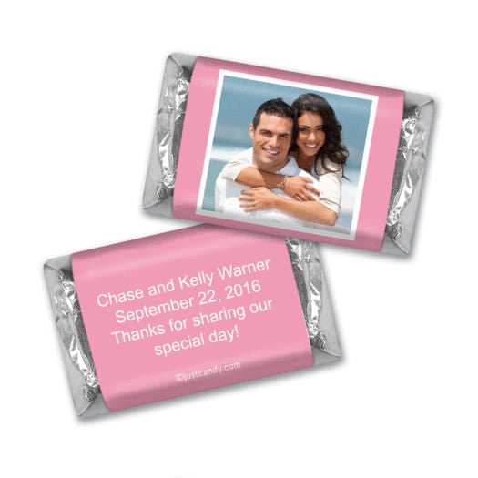 Wedding Reception Favors Personalized Hershey's Miniatures Wrappers Photo