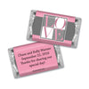 Wedding Favor Personalized Hershey's Miniatures Wrappers Pop Art Square Love