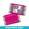 Wedding Favor Personalized Hershey's Miniatures Wrappers Pop Art Square Love