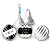 Wedding Favor Personalized Hershey's Kisses Small Polka Dots Assembled Kisses