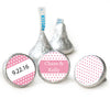 Wedding Favor Personalized Hershey's Kisses Small Polka Dots Assembled Kisses