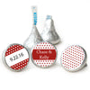 Wedding Favor Personalized Hershey's Kisses Small Polka Dots Assembled Kisses