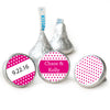 Wedding Favor Personalized Hershey's Kisses Small Polka Dots Assembled Kisses