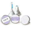 Wedding Favor Personalized Hershey's Kisses Small Polka Dots Assembled Kisses