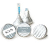 Wedding Favor Personalized Hershey's Kisses Small Polka Dots Assembled Kisses