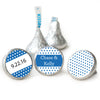 Wedding Favor Personalized Hershey's Kisses Small Polka Dots Assembled Kisses