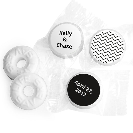 Personalized Mints Chevron Party Wedding Favors