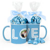 Personalized Wedding XOXO 11oz Mug with Hershey's Kisses