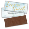 Personalized Wedding Love is Sweet Marble Embossed Chocolate Bar