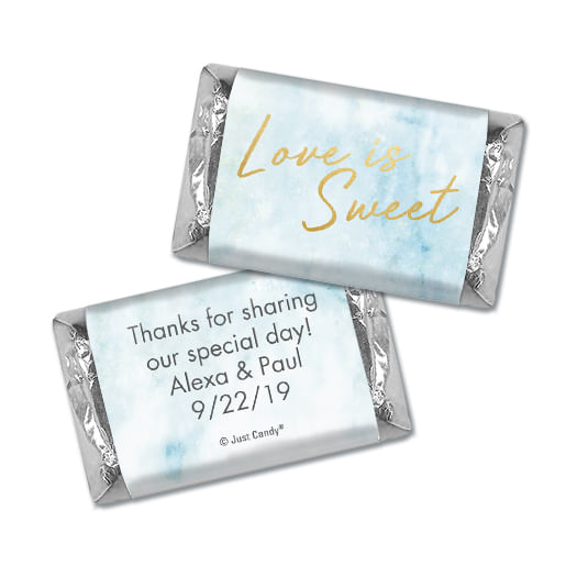 Personalized Wedding Hershey's Miniatures Love is Sweet Marble